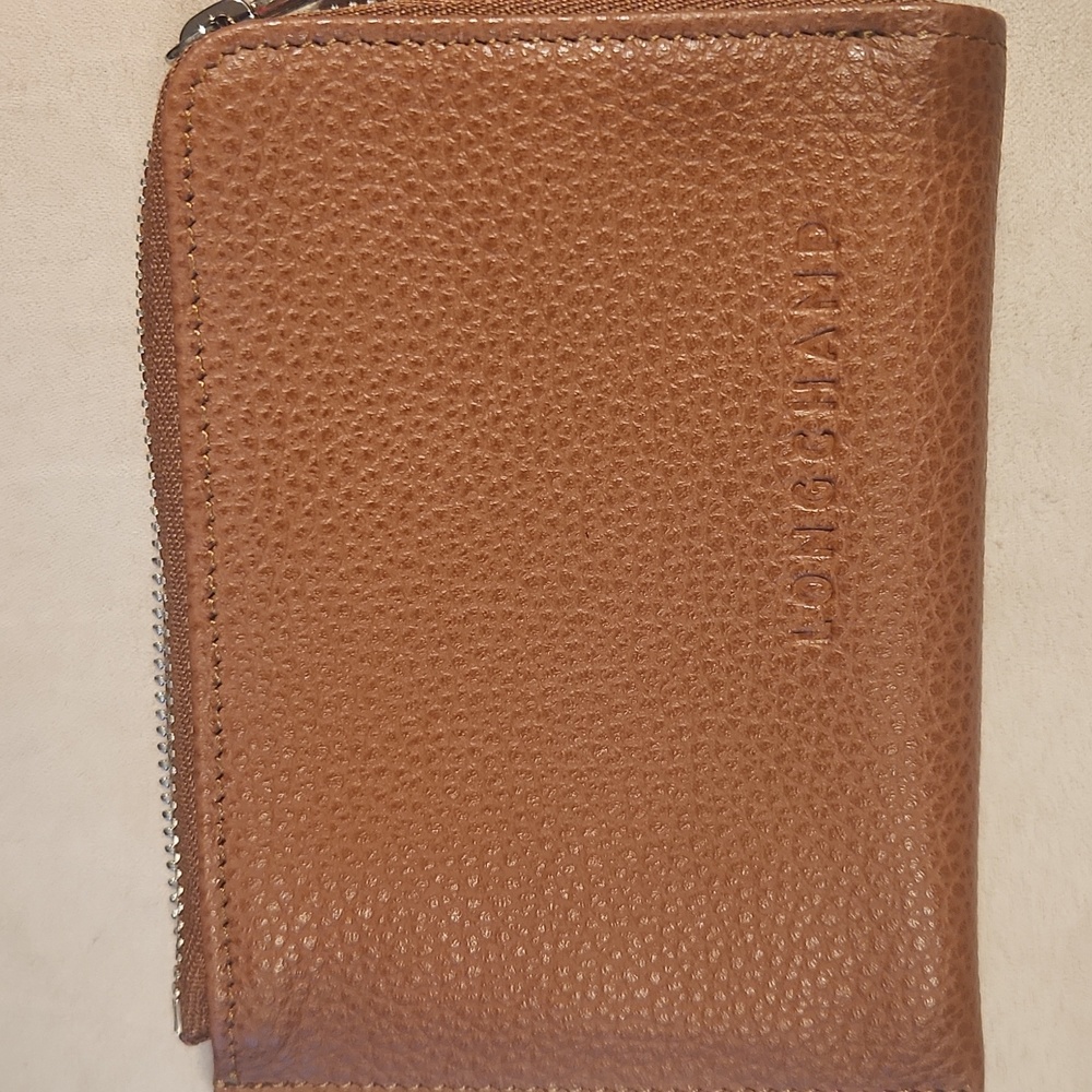 Longchamp Brown Leather Key & Card Holder Set - Picture 2 of 8